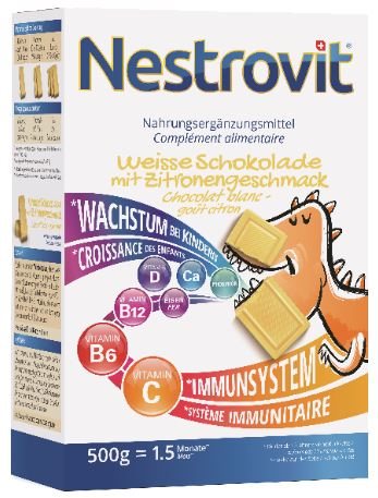 PICFRONT3D NESTROVIT Weisse Schokolade 500 g