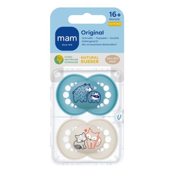 MAM Original Nuggi Kautschuk 16-36m 2 Stk