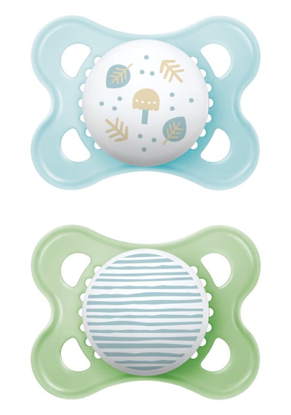 CONTENTFRONT MAM Original Nuggi Sil 0-6m Boy 2 Stk