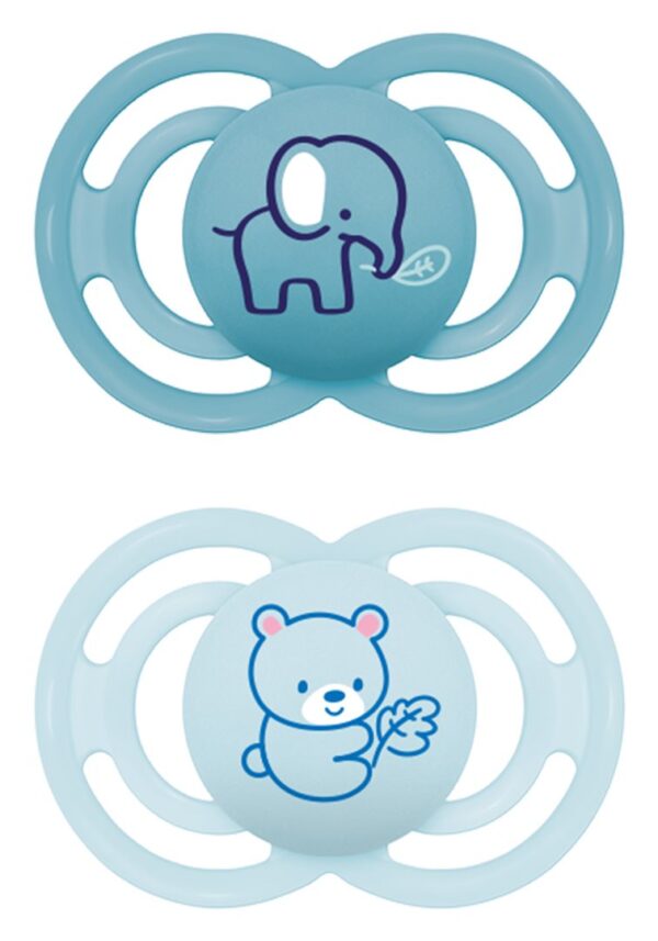 MAM Perfect Nuggi Sil 16-36m Boy 2 Stk