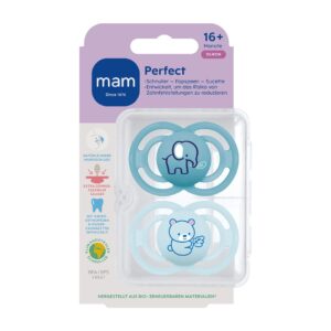 MAM Perfect Nuggi Sil 16-36m Boy 2 Stk