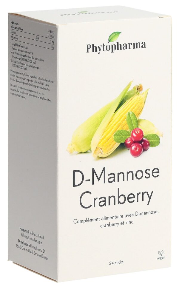 PICBACK3D PHYTOPHARMA D-Mannose Cranberry Stick 24 Stk