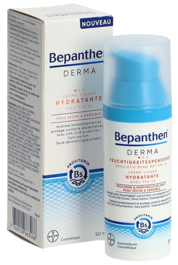 PICBACK3DPLUS BEPANTHEN DERMA Gesichtscr feuchtigk SPF25 50 ml