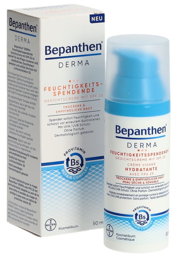 PICFRONT3DPLUS BEPANTHEN DERMA Gesichtscr feuchtigk SPF25 50 ml