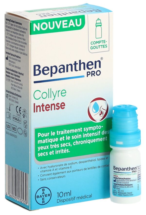 PICBACK3DPLUS BEPANTHEN PRO Augentropfen Inten Fl 10 ml