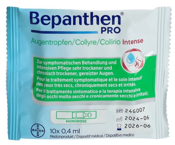 CONTENTFRONT BEPANTHEN PRO Augentropfen Inten Mono 20 x 0.4 ml