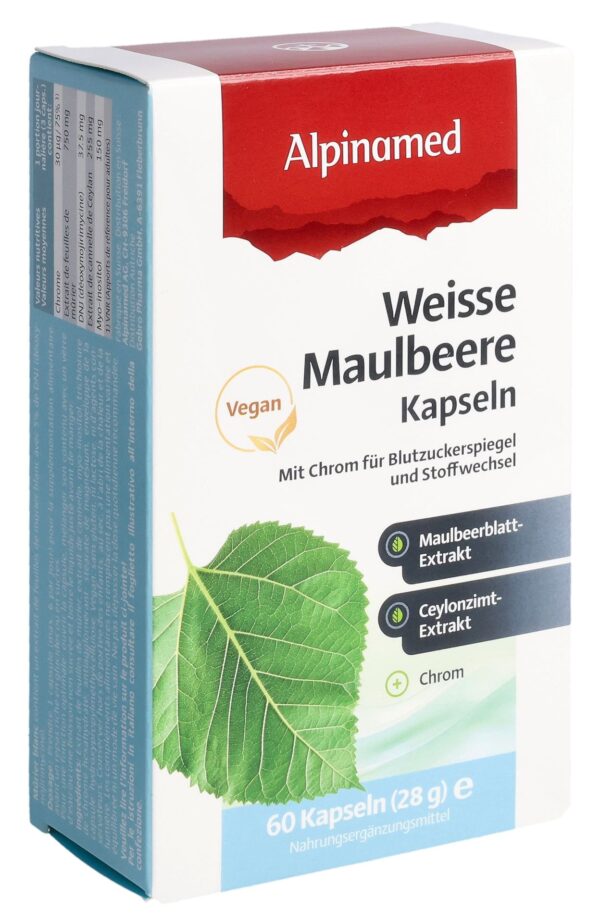 PICFRONT3D ALPINAMED Weisse Maulbeere Kaps 60 Stk