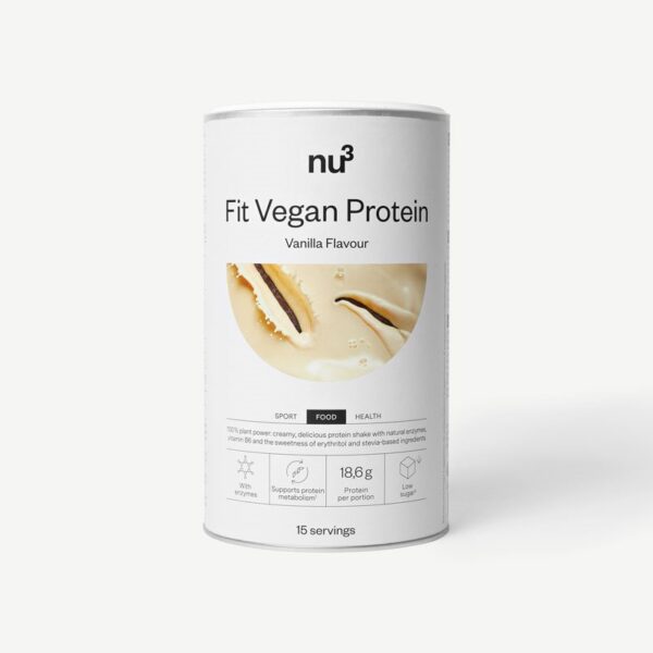 NU3 Fit Vegan Protein Shake Vanilla 450 g