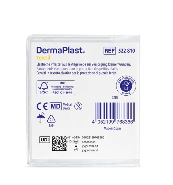 DERMAPLAST Medical skin+ 15x8cm 5 Stk