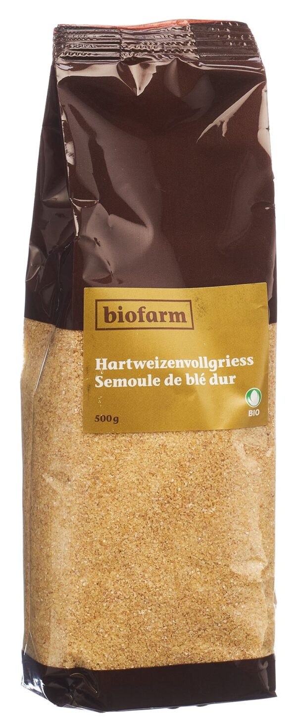 PICFRONT3D BIOFARM Hartweizenvollgriess Knospe Btl 500 g