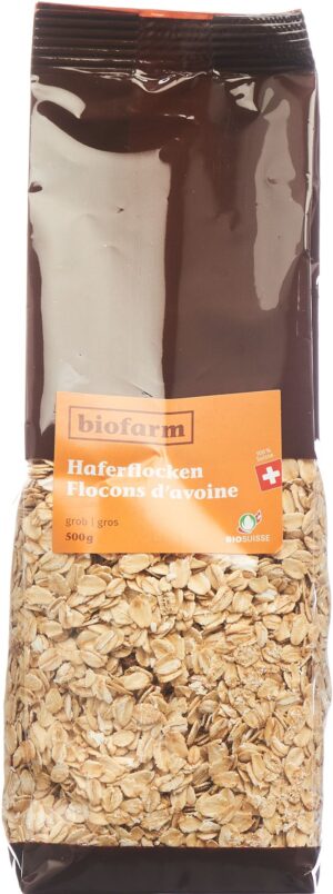 BIOFARM Haferflocken grob Knospe Btl 500 g