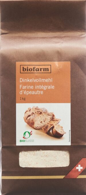 BIOFARM Dinkel Vollmehl Knospe 1 kg