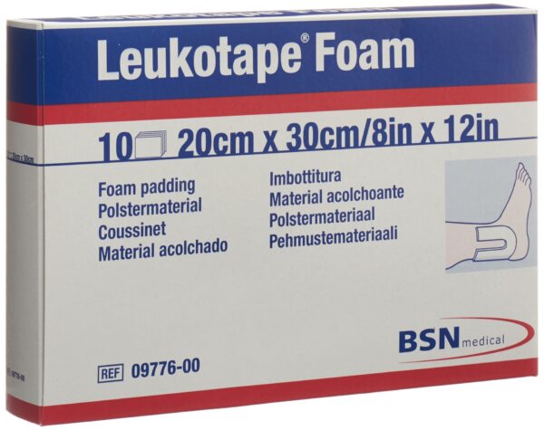 LEUKOTAPE FOAM Schaumgummiplatten 20x30cm 10 Stk