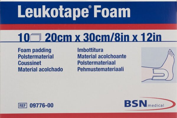LEUKOTAPE FOAM Schaumgummiplatten 20x30cm 10 Stk