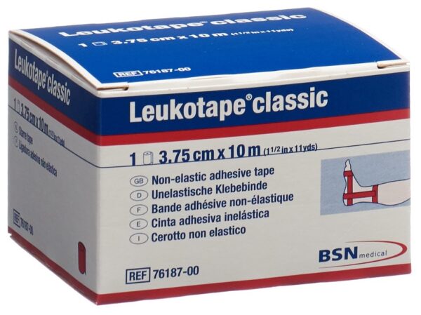 PICFRONT3D LEUKOTAPE classic Pflasterband 10mx3.75cm rot