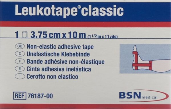PICFRONT LEUKOTAPE classic economy 10mx3.75cm schw 12 Stk