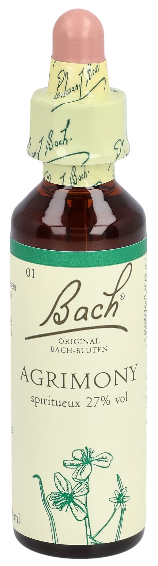 PICFRONT3D BACH-BLÜTEN Original Agrimony No01 20 ml