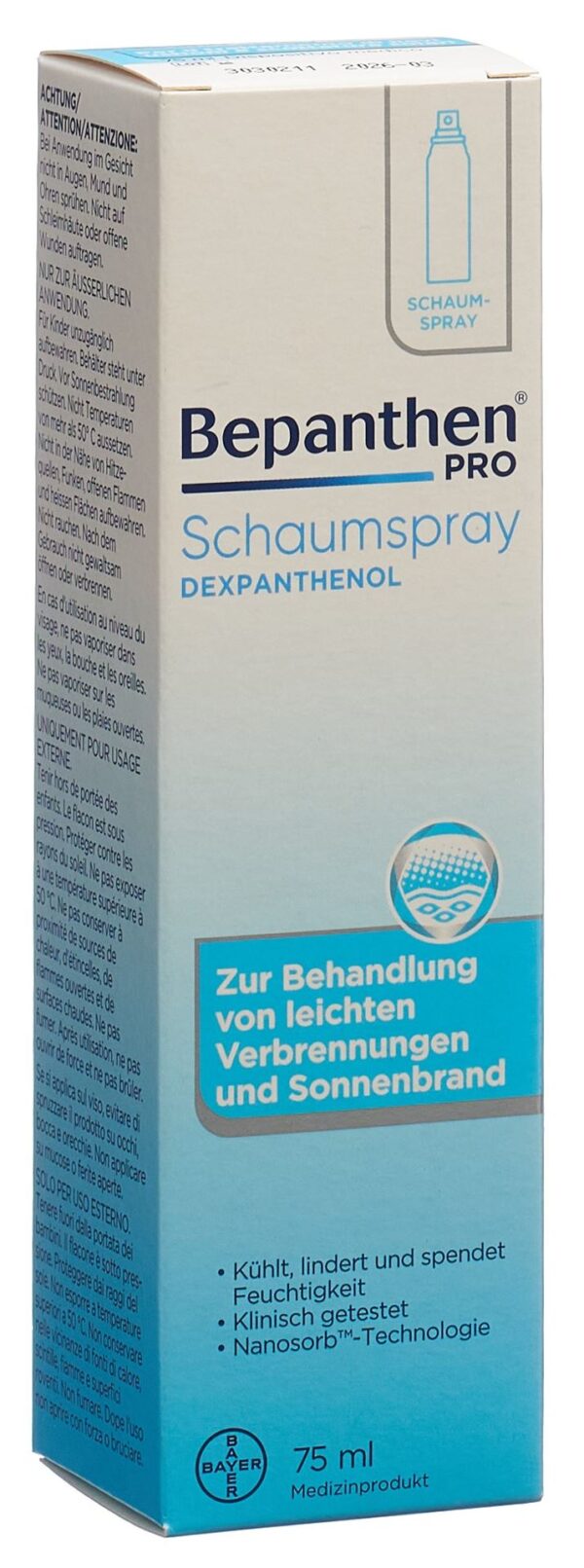 PICFRONT3D BEPANTHEN PRO Schaumspray Aeros 75 ml