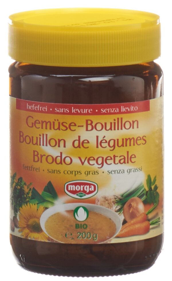 PICFRONT3D MORGA Gemüse Bouillon hefefrei fettfrei Bio 200 g