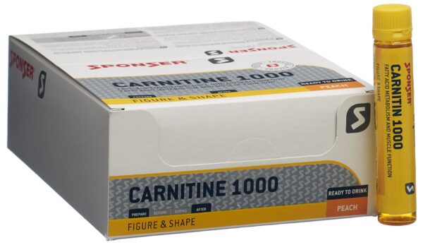 PICFRONT3DPLUS SPONSER Carnitin 1000 Peach 30 Amp 25 ml