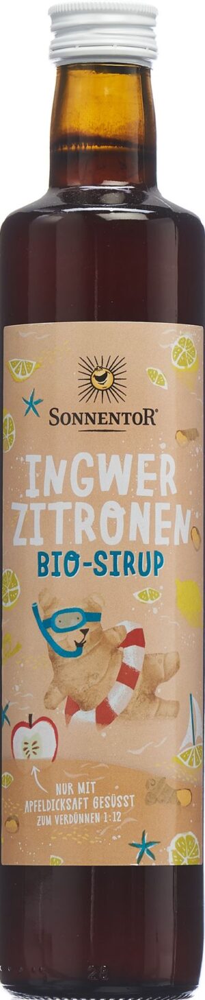 SONNENTOR Ingwer-Zitronen Sirup BIO 500 ml