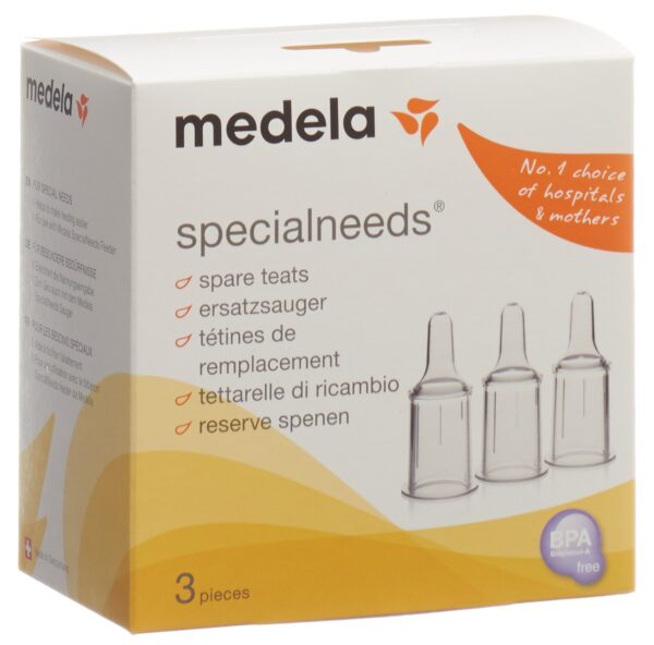 PICFRONT3D MEDELA SpecialNeeds Ersatzsauger 3 Stk