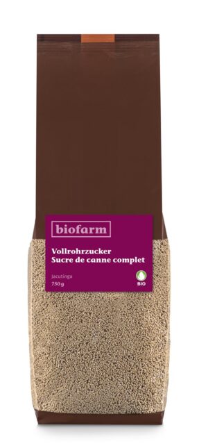 BIOFARM Vollrohrzucker Knospe Jacutinga 750 g