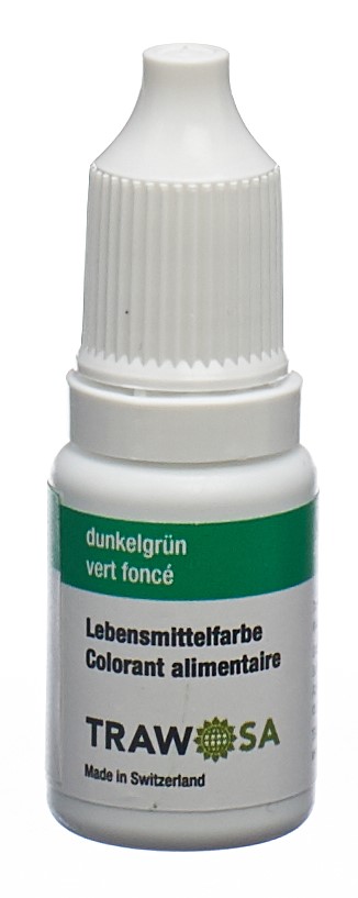 TRAWOSA Lebensmittelfarbstoff dunkelgrün 10 ml