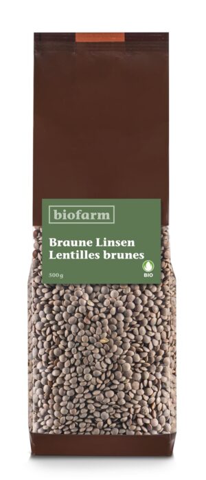 BIOFARM Braune Linsen Bio 500 g