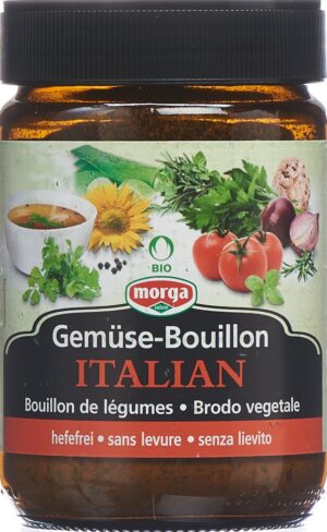 MORGA Gemüse Bouillon hefefr Italian Bio Kno 200 g