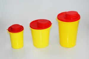 AMPRI Kanülen- Entsorgungsbox 2l gelb/rot