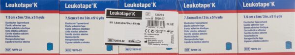 PICFRONT LEUKOTAPE K Kinesiologi Tape 5mx7.5cm blau 5 Stk