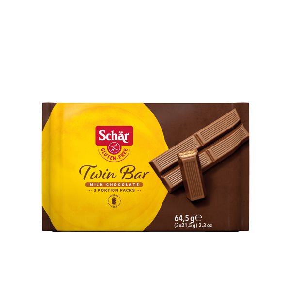 SCHÄR Twin Bar Snack m Schoko glutenfr 3 x 21.5 g