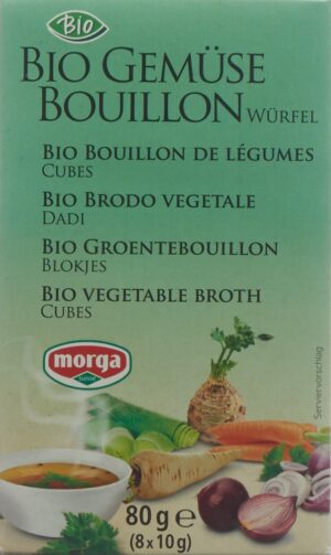 MORGA Gemüse Bouillon Würfel Bio 8 Stk