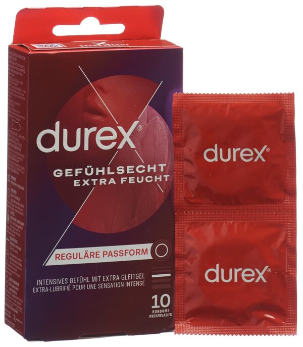 PICFRONT3DPLUS DUREX Gefühlsecht Präservativ extra feucht 10 Stk