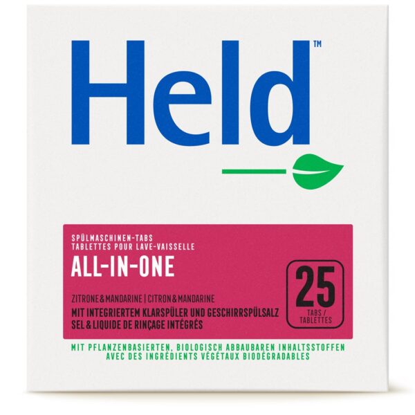 HELD Geschirrspül Tabs All One Zit 500 g