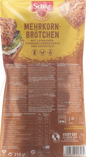 SCHÄR Mehrkornbrötchen glutenfrei 210 g