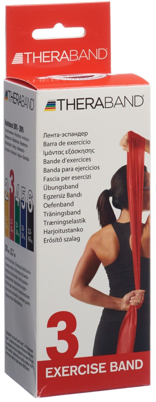 PICFRONT3D THERA BAND 2.5mx12.7cm rot mittel stark
