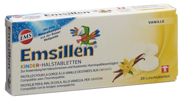 PICFRONT3D EMSILLEN Kinder-Halstabletten mit Vanille 20 Stk