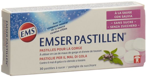 PICBACK3D EMSER Pastillen zuckerfrei mit Salbei 30 Stk