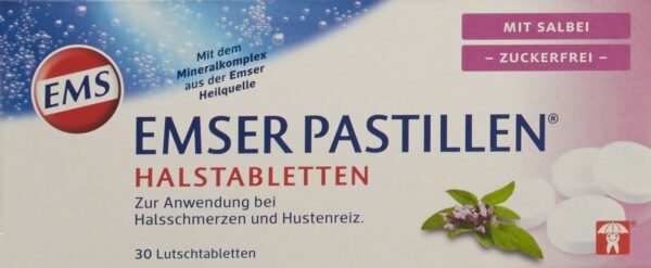 PICFRONT EMSER Pastillen zuckerfrei mit Salbei 30 Stk