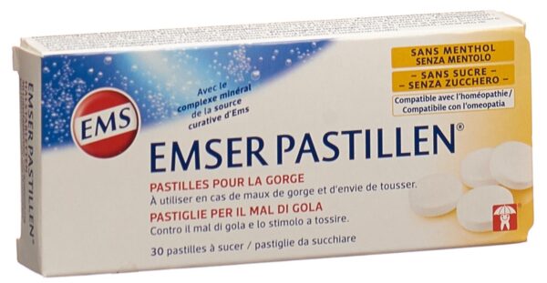 PICBACK3D EMSER Pastillen zuckerfrei ohne Menthol 30 Stk