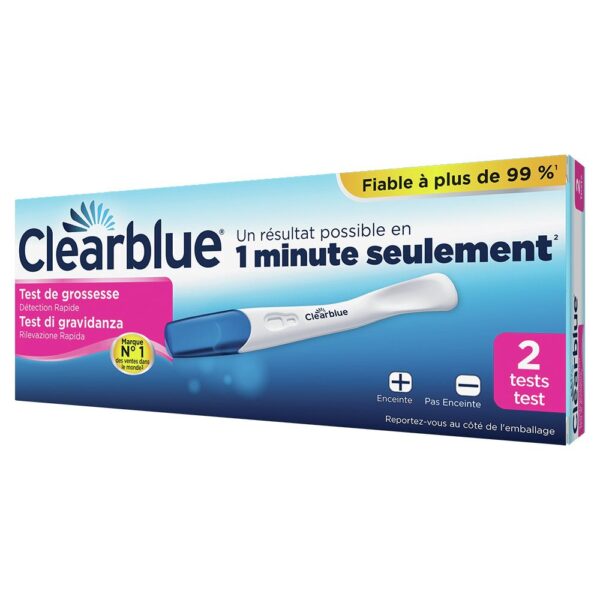 CLEARBLUE Schwangerschaftstest Schnell Erken 2 Stk