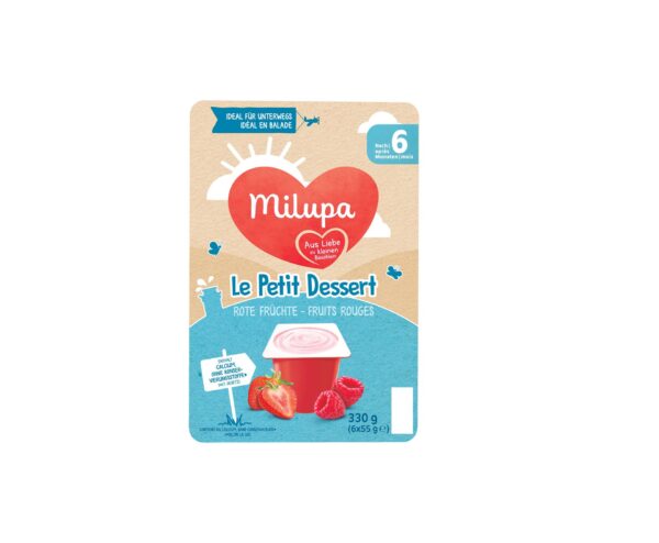 PICFRONT3D MILUPA le Petit Dessert Rote Früchte 6 x 55 g