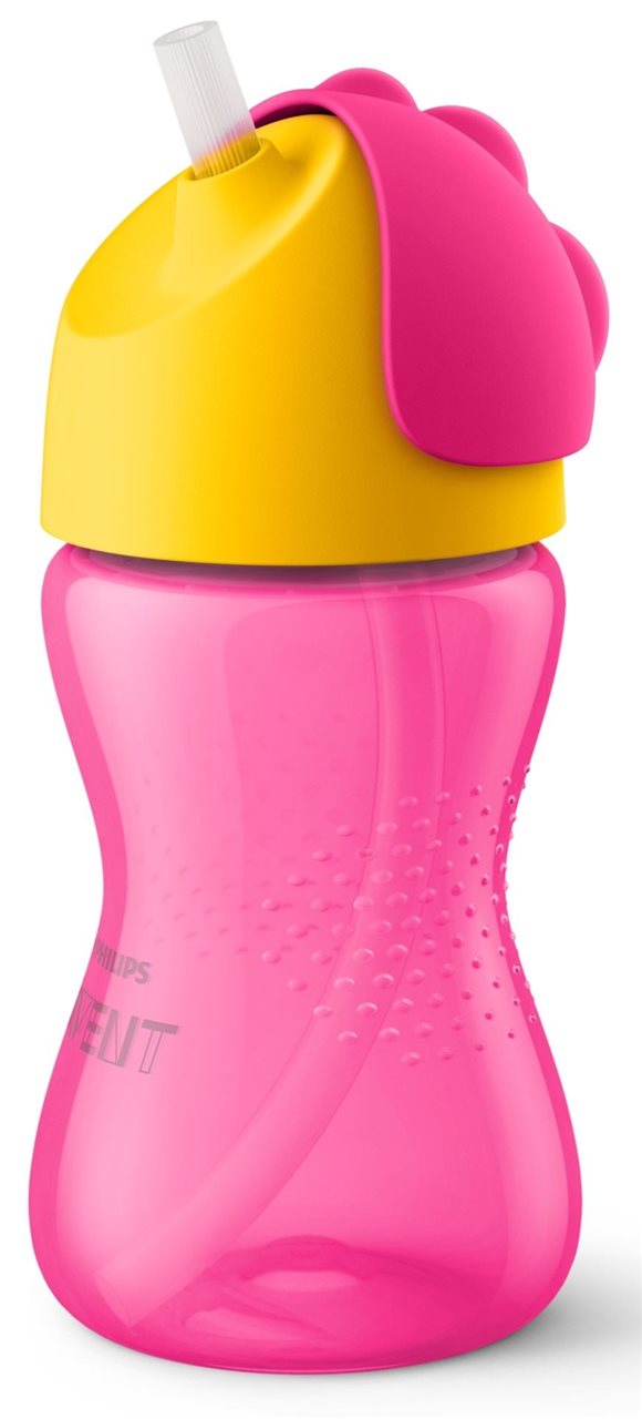 PHILIPS AVENT Strohhalm-Becher 300ml Girl rosa