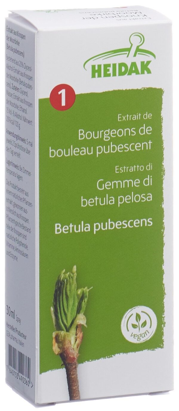 HEIDAK Knospe Moorbirke Betula pub Glyc Maz 30 ml