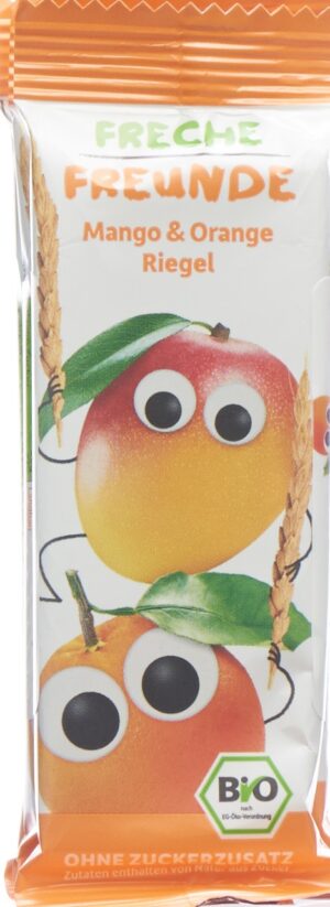 FRECHE FREUNDE Getreiderieg Mango Orange 4 x 23 g
