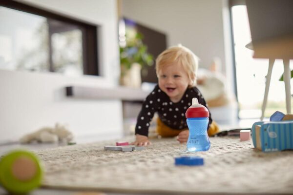 PHILIPS AVENT Schnabelbecher weich blau/rot