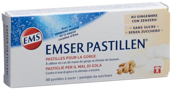 PICBACK3D EMSER Pastillen zuckerfrei mit Ingwer 30 Stk