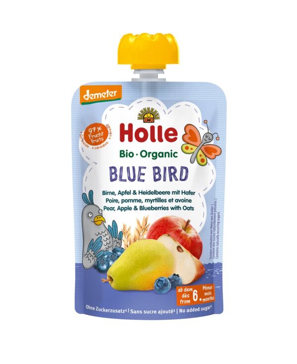PICFRONT3D HOLLE Blue Bird Pouchy Birn Apf Heidel Hafer 100 g